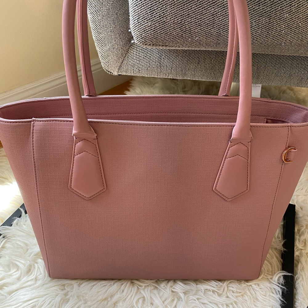 Dagne Dover Shoulder Work Tote Bag Pink